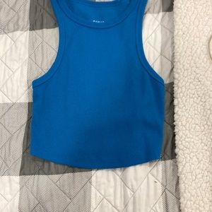 Blue crop tops